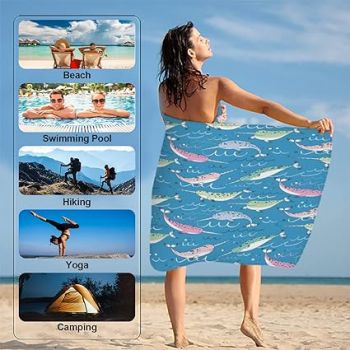 can accommodate items such as a beach towel , sunscreen, a book,